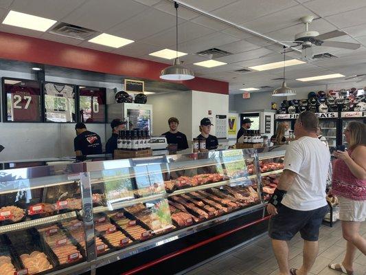 Friendly staff and big meat selection