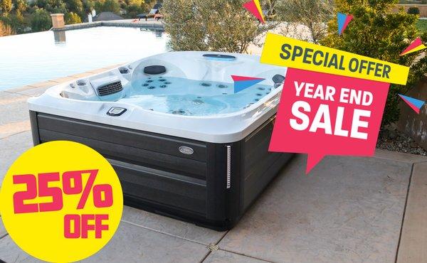 Sale Ends October 28, 2019
 https://thehottubfactory.com/year-end-sale/