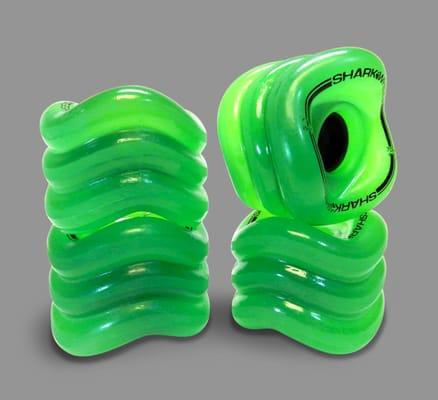 Shark Wheel Sidewinders 70mm, 78a, transparent green