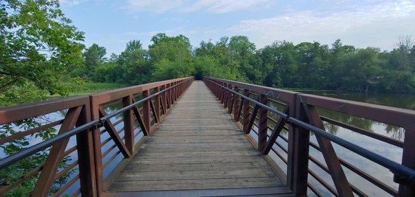 One of the two footbridges