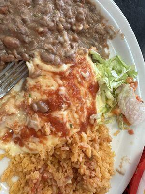 Enchilada plate