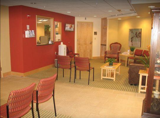 The waiting room of our Portland, ME Center.