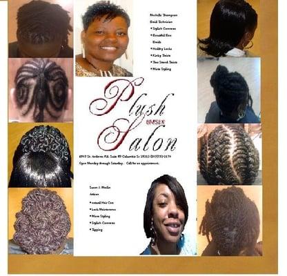 Braids, corn rows, micro braids, fish tail braids, dread locks, sister locks, natural hair care.