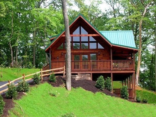 This is just one example of the beautiful cabins and homes that we offer!