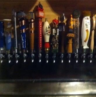 Good selection of draft beers.