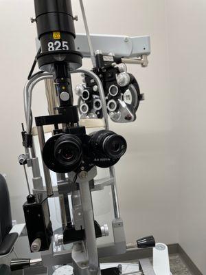 Eye exam machine.