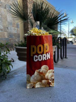 $5 off the popcorn with my birthday coupon, cost me $2 for a small bag of popcorn instead.