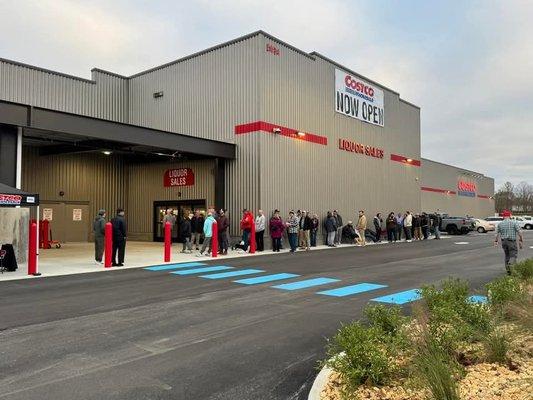 Costco on opening day.