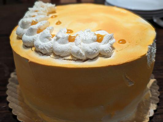 Seasonal Mango Yuzu Chantilly cake. Wish they had this year round!