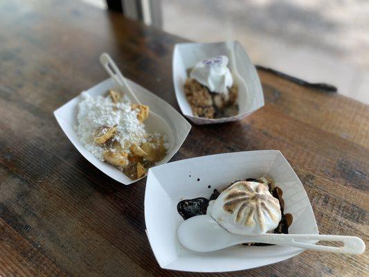 Ice cream sundae samples