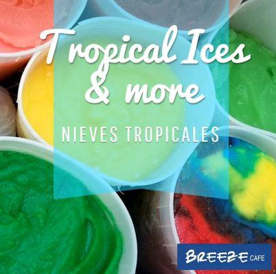 Tropical Ice's and Italian Icey
Nieves Tropicales de fruta