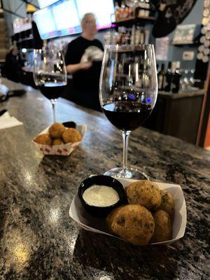 Vino and tots