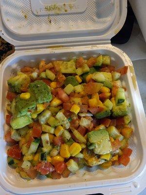 I order an avocado salad which on menu is $12.95 and does not even picture like this but instead this is what they sent.