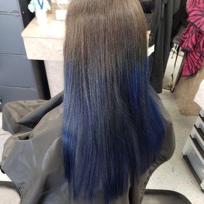 Blue ombre