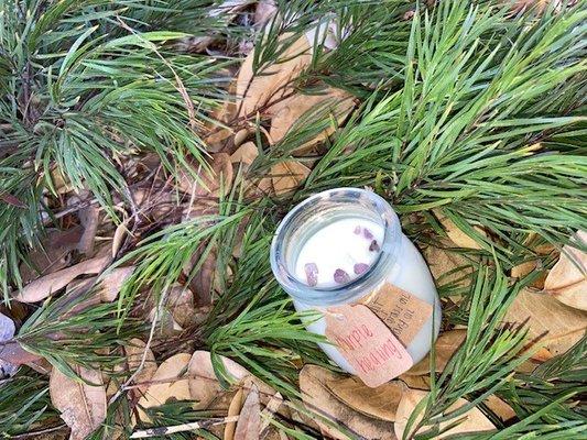 Custom Amethyst Healing Soy Candle