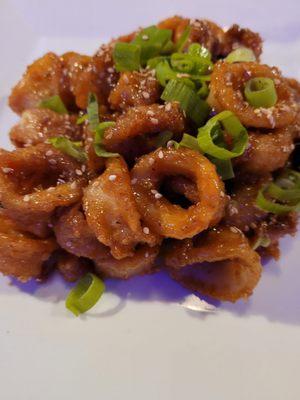 Fresh calamari