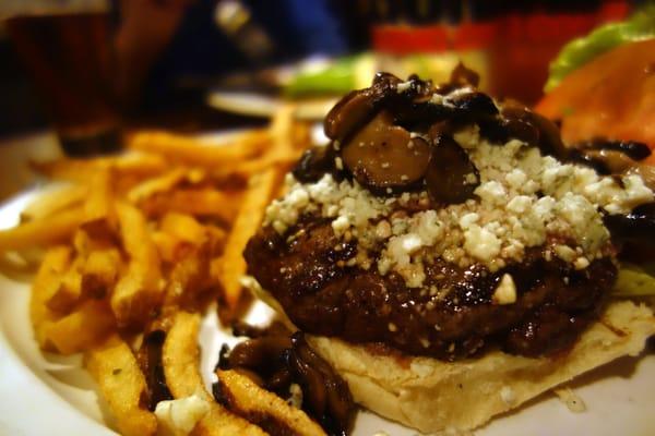 If you're into bleu cheese and mushrooms, the first bite will probably give you an orgasm.