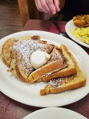 French Toast side with the French Scramble