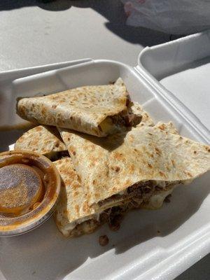 Carne asada quesadilla