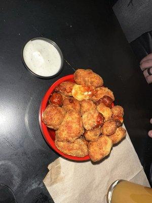 Cheese curds with ranch