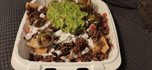 Nachos with meat