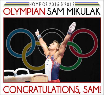 One of SCATS' 14 Olympians, 2x Olympic Team Member, Sam Mikulak