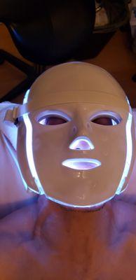 LED Therapy to promote cell rejuvenation and improves fine lines and wrinkles.