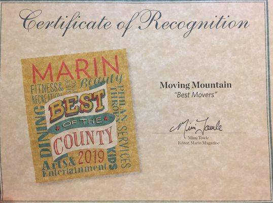 Best of Marin, 2019!