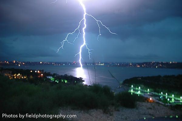 Lightning over Lake Travis, Austin, TX