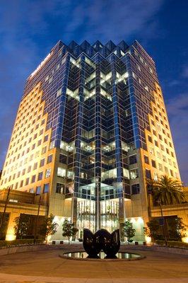 Beautiful night pic of our new corporate headquarters in Orlando, FL