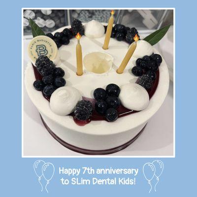 Today is SLim Dental Kids' 7th birthday! It has been 7 amazing years serving our community, and we're incredibly excited for more.