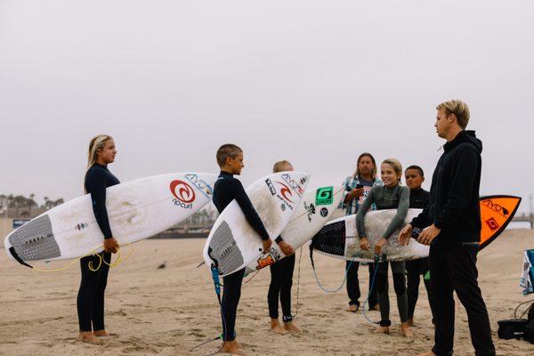 Our High Performance Surf Coaching is always kid friendly!