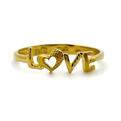 22kt light weight gold ring for her.