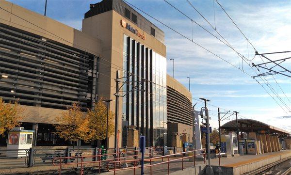 Smartly placed one stop north of Mall of America is a Metro rail station with a large park and ride structure.