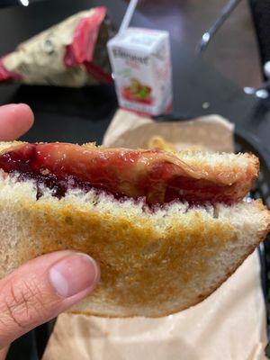 The best peanut butter and jelly sandwich I've ever had!