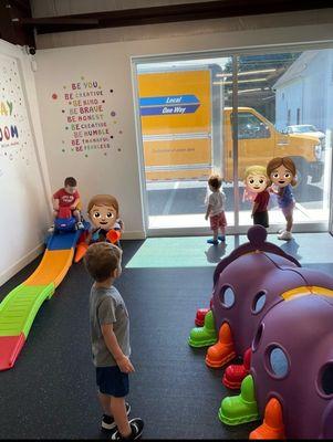 Friends Enjoying their recess time in our indoor open play space.