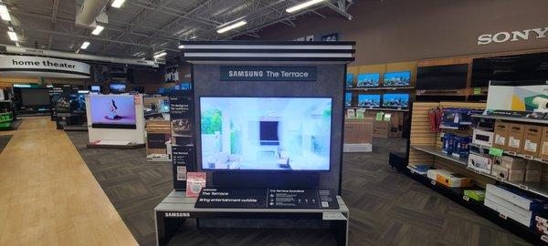 Samsung Terrace TV display endcap