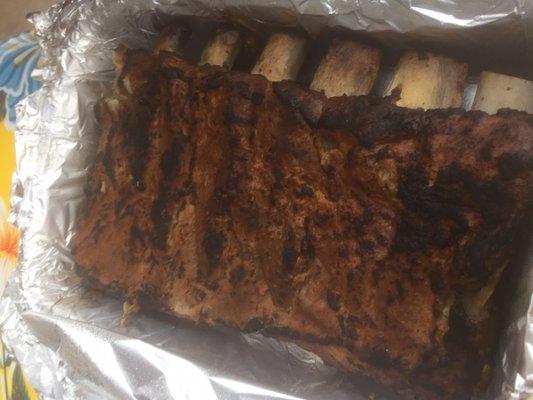 1/2 rack of pork ribs