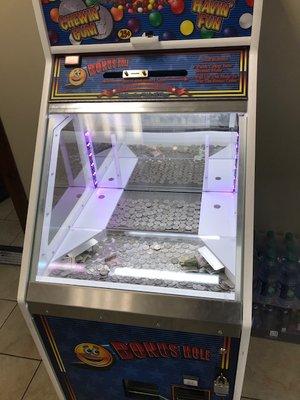 Quarter gaming machine with a chance to win money.