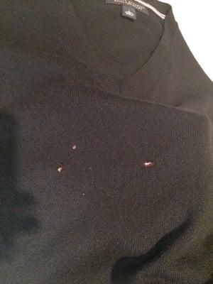 Holes in my sweater