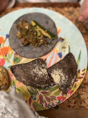 Fried Bean & Cheese Quesadillas (Veg)