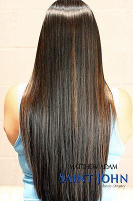 Japanese thermal hair straightening - straight hair Dallas - Addison - Richardson - Plano - Carrollton - Frisco