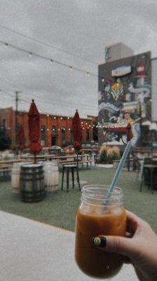 Cold brew outside