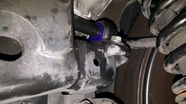 Rear sway bar bushing