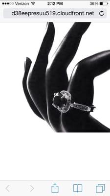 Stunning Black Dahlia silver CZ ring. RAWR!