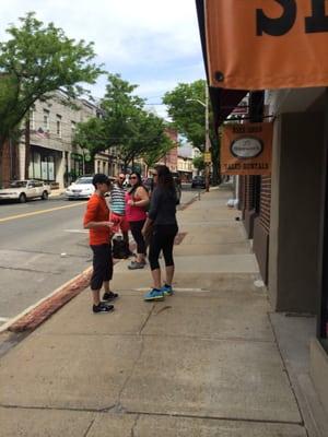 wanted to rent bikes for the day, unfortunately looks like closed on Memorial Day weekend, many people had the same idea!