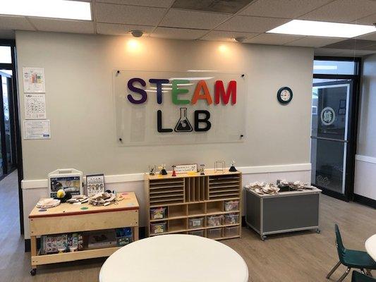 We have a separate room and teacher for our STEAM curriculum.