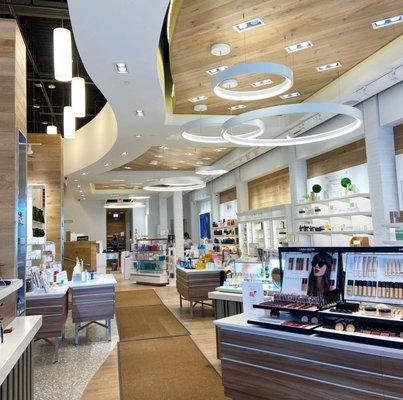 Our modern retail space in Pittsford. We're proud to carry the best skincare, makeup and haircare brands.