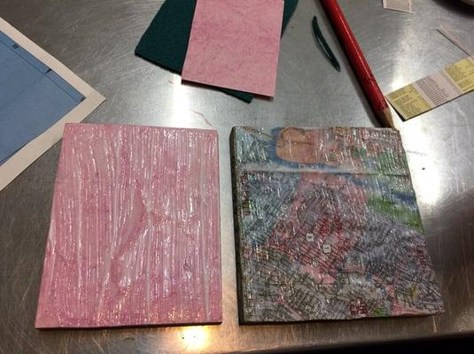 Coasters in the making