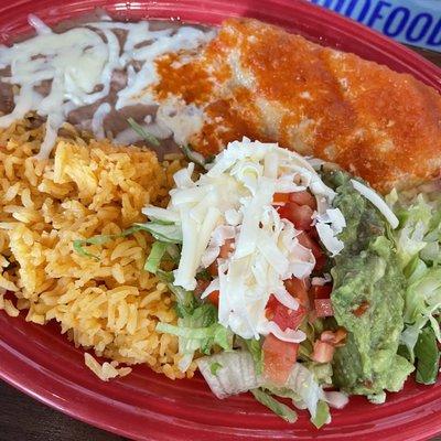 Lunch chimichanga